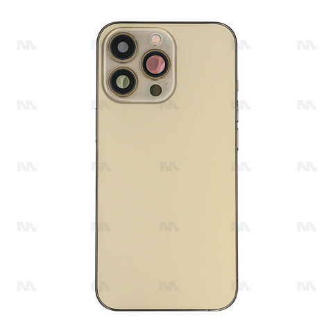 Boîtier pour Apple iPhone 13 Pro avec petites pièces, couleur or, OEM