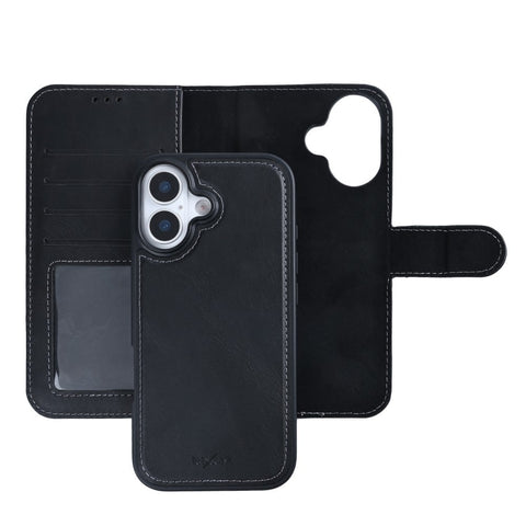 Portefeuille magnétique amovible Rixus Duo pour Apple iPhone 17 Noir