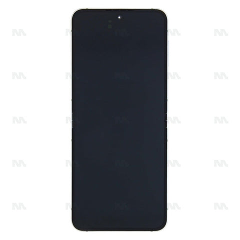 Chassis + Ecran Officiel Service Pack + Vitre pour Samsung Galaxy Z Flip6 F741B - Blanc