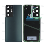 Vitre arrière pour Samsung Galaxy S21 Ultra 5G G998B avec objectif Phantom Titanium OEM