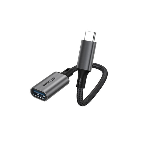 Adaptateur Rixus RXMU24 USB-C vers USB A 3.0 gris sidéral