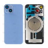 Vitre Arrière sans NFC pour Apple iPhone 14, cadre d'appareil photo agrandi Bleu Compatible
