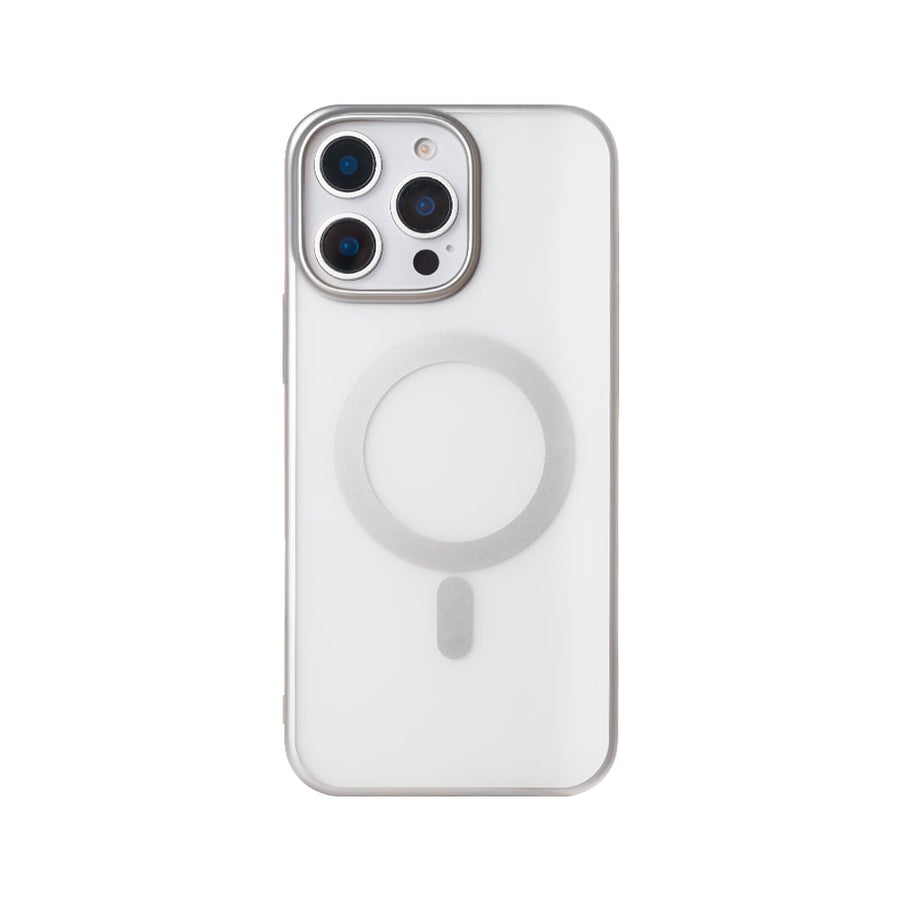 Étui Rixus Instinct Mag pour Apple iPhone 16 Pro Max Argent