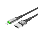 Câble USB-A vers Lightning à déconnexion automatique Rixus RXUC22AL noir
