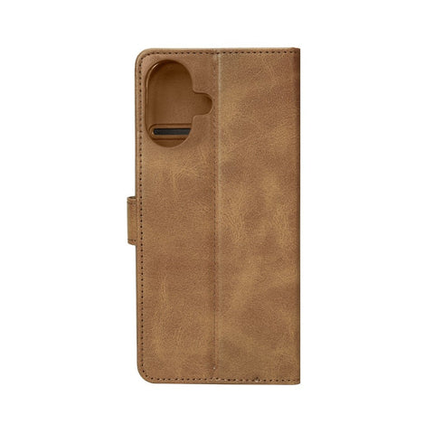 Bibliothèque Rixus pour Apple iPhone 16 Plus Marron clair