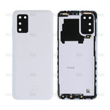 Vitre arrière pour Samsung Galaxy A03s A037F avec objectif blanc OEM
