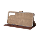 Rixus Bookcase pour Samsung Galaxy S21 Plus 5G Marron