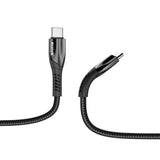Câble de données USB-C en alliage métallique noir en vrac
