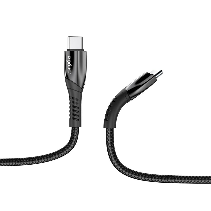 Câble de données USB-C en alliage métallique noir en vrac