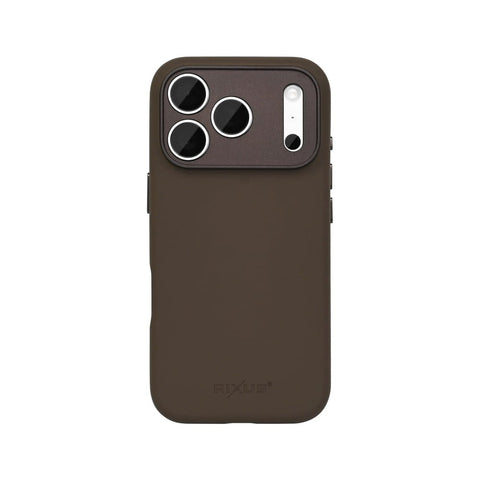 Coque de Protection Rixus ProShield pour Apple iPhone 17 Pro - Marron Foncé