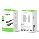 Câble de recharge Rixus RXUC38AL USB-A vers Lightning en nylon, 2 m, noir