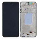Chassis + Ecran Officiel Service Pack + Vitre pour Samsung Galaxy A26 5G A266B - Blanc
