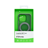 Coque Rixus SnapGrip 360 avec Anneau Support pour Apple iPhone 16 Pro Max - Gris