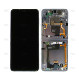 Chassis + Ecran Officiel Service Pack + Vitre pour Samsung Galaxy Z Flip4 F721B - Bleu
