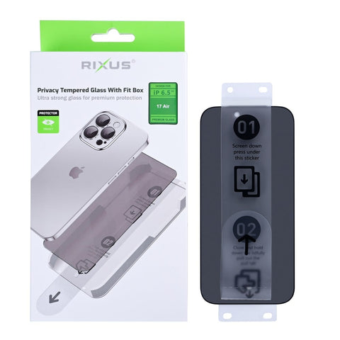Verre trempé confidentialité Rixus pour Apple iPhone 17 Air