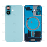Vitre Arrière sans NFC pour Apple iPhone 16, bloc complet de caméra agrandi compatible avec Teal