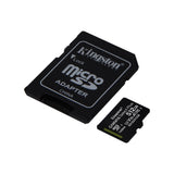 Carte mémoire MicroSD Kingston Canvas Select Plus 512 Go 100R A1 C10 avec adaptateur