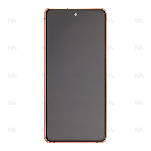 Chassis + Ecran Officiel Service Pack + Vitre pour Samsung Galaxy S20 FE G780F / 5G G781B Cloud Orange