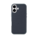 Coque de protection Mag Carbon avec MagSafe pour Apple iPhone 16 – Gris titane