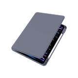 Étui de protection en cuir PU pour iPad 10,2 et 10,5 pouces, couleur lavande