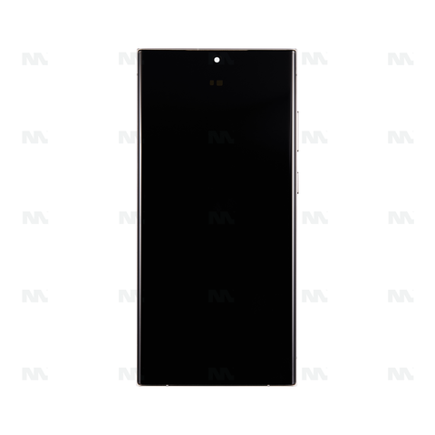 Chassis + Ecran Officiel Service Pack + Vitre pour Samsung Galaxy S23 Ultra S918B - Crème
