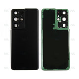 Vitre arrière Samsung Galaxy S21 Ultra G998B avec objectif Phantom Black Original