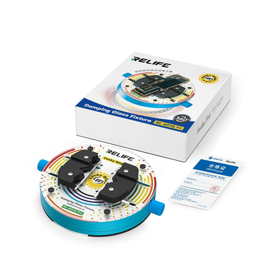 Fixation rotative en verre trempé avec amortisseur RELIFE RL-601Q Pro