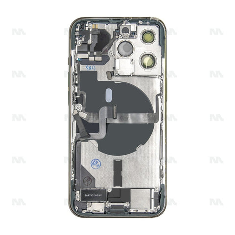 Boîtier pour Apple iPhone 13 Pro avec petites pièces, vert OEM