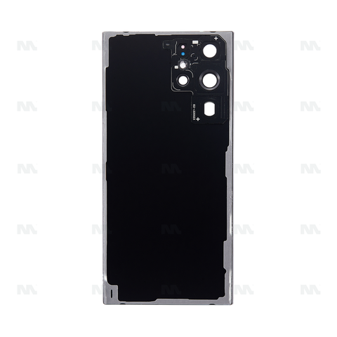 Vitre arrière pour Samsung Galaxy S22 Ultra S908B avec objectif Phantom Black OEM