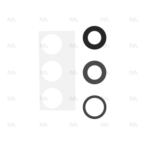 Ensemble de caches pour objectif d'appareil photo pour iPhone 16 Pro, 16 Pro Max