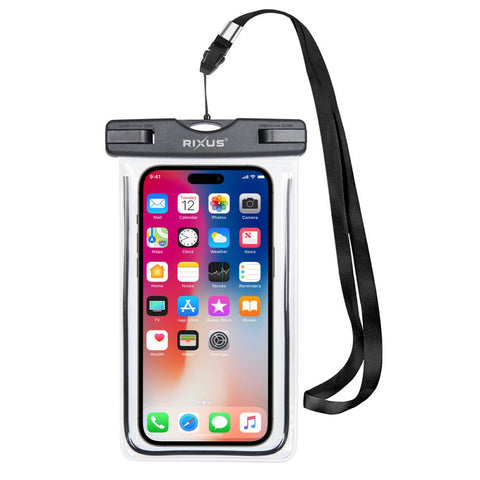 Sac étanche flottant pour téléphone portable Rixus RXBG19 - Noir