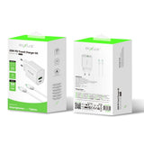 Adaptateur Rixus RX90CC avec câble USB-C vers USB-C 1 m 20 W blanc