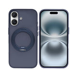 Coque Rixus SnapGrip 360 avec Anneau Support pour Apple iPhone 16 - Bleu