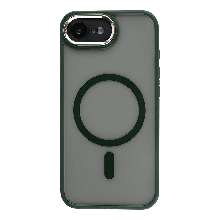 Étui Rixus Classic 04 avec MagSafe pour Apple iPhone 16e vert foncé