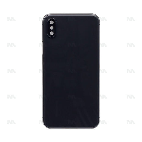 Boîtier pour Apple iPhone X avec petites pièces, noir, OEM