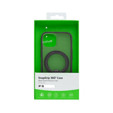 Coque Rixus SnapGrip 360 avec Anneau Support pour Apple iPhone 15 - Noir