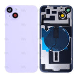 Vitre Arrière avec NFC pour Apple iPhone 14 Plus, agrandir le cadre de l'appareil photo Violet Compatible