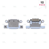 Connecteur de charge blanc (10 pièces) pour Apple iPhone 16, 16 Plus