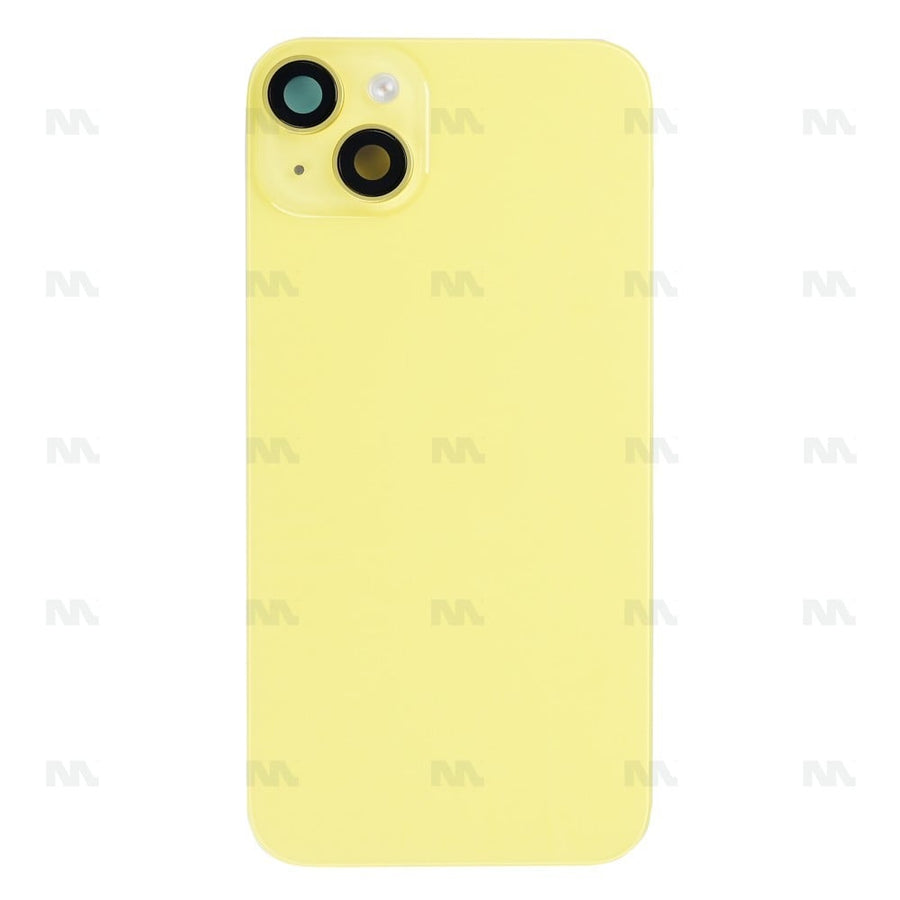 Vitre Arrière avec NFC pour Apple iPhone 14 Plus, agrandir le cadre de l'appareil photo Jaune Compatible