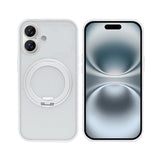 Coque Rixus SnapGrip 360 avec Anneau Support pour Apple iPhone 16 - Blanc
