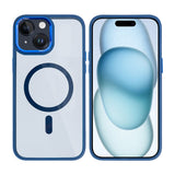 Étui Rixus Classic 04 avec MagSafe pour Apple iPhone 15 Plus bleu foncé