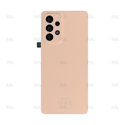 Vitre arrière pour Samsung Galaxy A53 5G A536B avec objectif Awesome Peach OEM