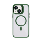 Étui Rixus Classic 03 avec MagSafe pour Apple iPhone 15 Plus vert foncé