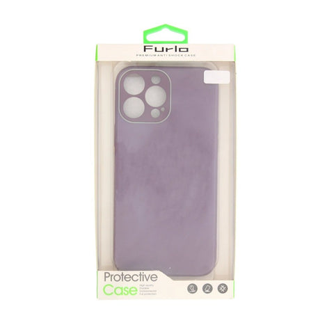 Étui protecteur brillant en TPU Furlo pour iPhone 13 - Violet foncé
