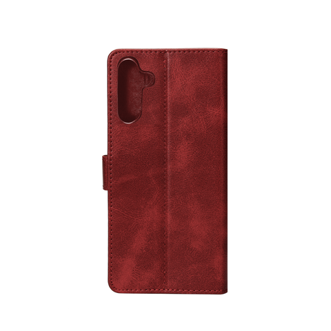Rixus Bookcase pour Samsung Galaxy A24 4G Rouge foncé