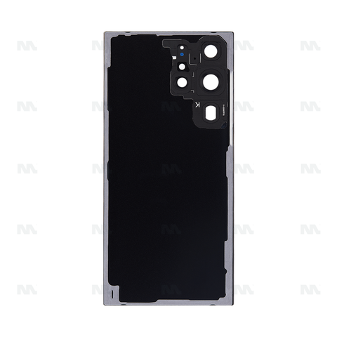 Vitre arrière pour Samsung Galaxy S23 Ultra S918B avec objectif Phantom Black OEM