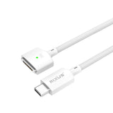 Câble Rixus RXUC140 USB-C vers MagSafe 3 140 W blanc