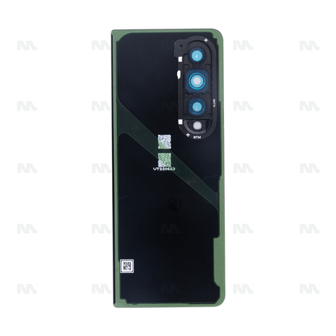 Vitre arrière pour Samsung Galaxy Z Fold4 5G F936B avec objectif Phantom Black OEM