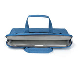 Housse pour ordinateur portable avec bandoulière 15, 16,2 pouces Bleu denim