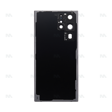 Vitre arrière pour Samsung Galaxy S22 Ultra S908B avec objectif – Bordeaux – OEM
